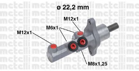METELLI 05-0720 Главный тормозной цилиндр для SKODA LAURA (Шкода Лаура) METELLI 05-0720 Главный тормозной цилиндр для SKODA LAURA (Шкода Лаура)