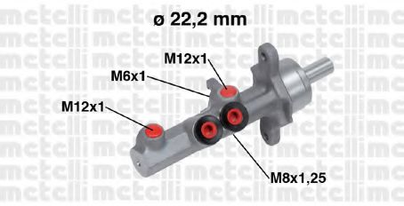 METELLI 05-0721 Главный тормозной цилиндр для VOLKSWAGEN BORA / JETTA V (1K5), GOLF V Variant (1K5), JETTA V (1K5), VENTO V (1K5) 1.4 TSI METELLI 05-0721 Главный тормозной цилиндр для VOLKSWAGEN BORA / JETTA V (1K5), GOLF V Variant (1K5), JETTA V (1K5), VENTO V (1K5) 1.4 TSI