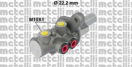 METELLI 05-0730 Главный тормозной цилиндр для FIAT QUBO (Фиат Qубо) METELLI 05-0730 Главный тормозной цилиндр для FIAT QUBO (Фиат Qубо)