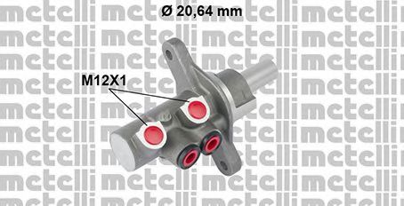 METELLI 05-0787 Главный тормозной цилиндр для TOYOTA AYGO (Тойота/тоета Аъго) METELLI 05-0787 Главный тормозной цилиндр для TOYOTA AYGO (Тойота/тоета Аъго)