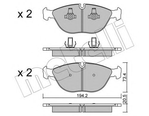 METELLI 22-0828-0 Тормозные колодки для ROLLSROYCE (Роллсроъcэ) METELLI 22-0828-0 Тормозные колодки для ROLLSROYCE (Роллсроъcэ)
