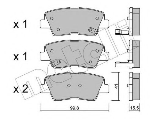 METELLI 22-0886-0 Тормозные колодки для SSANGYONG KORANDO (Сан-янг/санянг Корандо) METELLI 22-0886-0 Тормозные колодки для SSANGYONG KORANDO (Сан-янг/санянг Корандо)