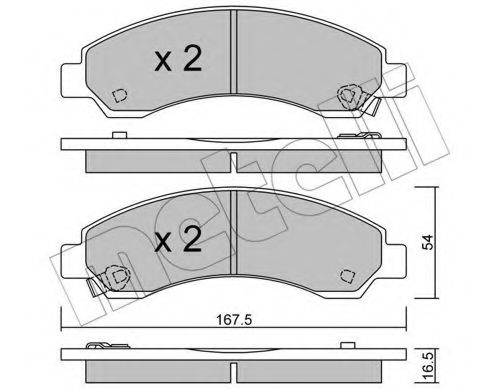 METELLI 22-0888-0 Тормозные колодки для GREAT WALL HAVAL 5 (Грейтвол Хаvал 5) METELLI 22-0888-0 Тормозные колодки для GREAT WALL HAVAL 5 (Грейтвол Хаvал 5)
