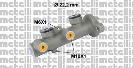 METELLI 05-0654 Главный тормозной цилиндр для HYUNDAI COUPE (Хендай Cоупэ) METELLI 05-0654 Главный тормозной цилиндр для HYUNDAI COUPE (Хендай Cоупэ)