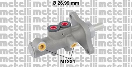 METELLI 05-0832 Главный тормозной цилиндр для VOLKSWAGEN TOUAREG (Фольксваген Туарег) METELLI 05-0832 Главный тормозной цилиндр для VOLKSWAGEN TOUAREG (Фольксваген Туарег)