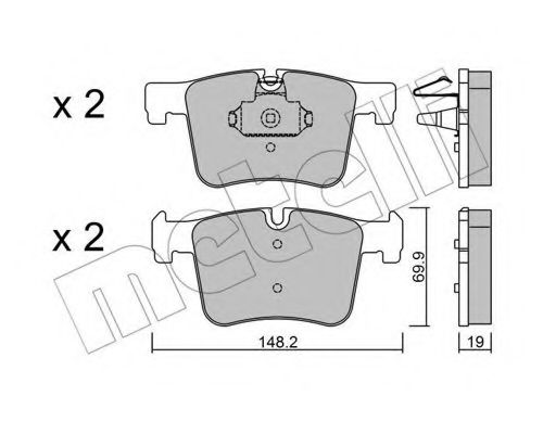 METELLI 22-0961-0 Тормозные колодки для BMW (Бмв) METELLI 22-0961-0 Тормозные колодки для BMW (Бмв)