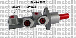 METELLI 05-0506 Главный тормозной цилиндр для FIAT STILO (Фиат Стило) METELLI 05-0506 Главный тормозной цилиндр для FIAT STILO (Фиат Стило)