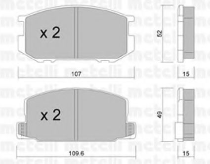 METELLI 22-0441-0 Тормозные колодки для TOYOTA COROLLA SPRINTER (Тойота/тоета Cоролла спринтэр) METELLI 22-0441-0 Тормозные колодки для TOYOTA COROLLA SPRINTER (Тойота/тоета Cоролла спринтэр)
