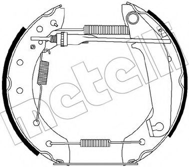 METELLI 51-0252 Тормозные колодоки 