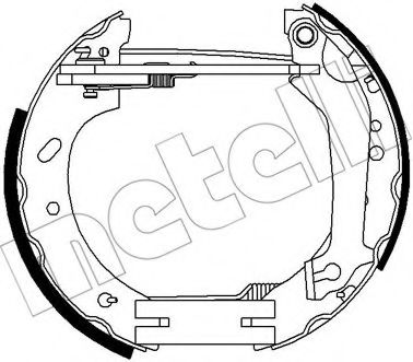 METELLI 51-0286 Тормозные колодоки 