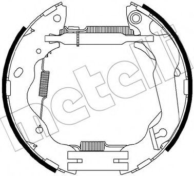 METELLI 51-0457 Тормозные колодоки 