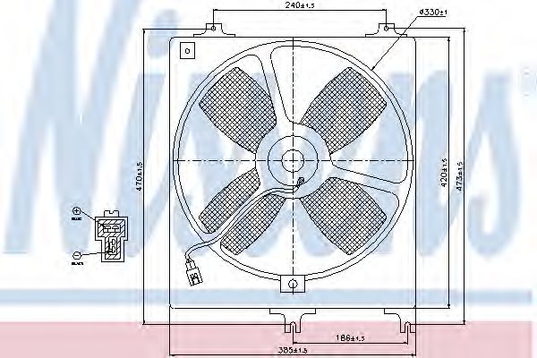 NISSENS 85069 Вентилятор, охлаждение двигателя для MAZDA 626 III (Мазда 626 3) NISSENS 85069 Вентилятор, охлаждение двигателя для MAZDA 626 III (Мазда 626 3)