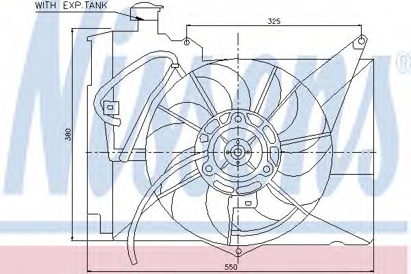 NISSENS 85230 Вентилятор, охлаждение двигателя для TOYOTA YARIS VERSO (Тойота/тоета Ярис версо) NISSENS 85230 Вентилятор, охлаждение двигателя для TOYOTA YARIS VERSO (Тойота/тоета Ярис версо)