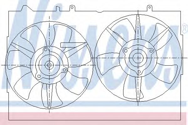 NISSENS 85276 Вентилятор, охлаждение двигателя для MITSUBISHI AIRTREK I (Митсубиши/митсубиси Аиртрэк и) NISSENS 85276 Вентилятор, охлаждение двигателя для MITSUBISHI AIRTREK I (Митсубиши/митсубиси Аиртрэк и)