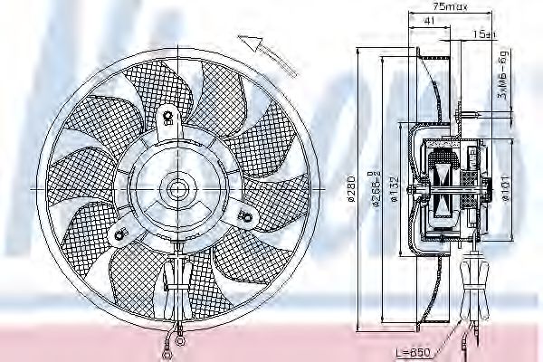NISSENS 85548 Вентилятор, охлаждение двигателя для AUDI 90 (Ауди 90) NISSENS 85548 Вентилятор, охлаждение двигателя для AUDI 90 (Ауди 90)
