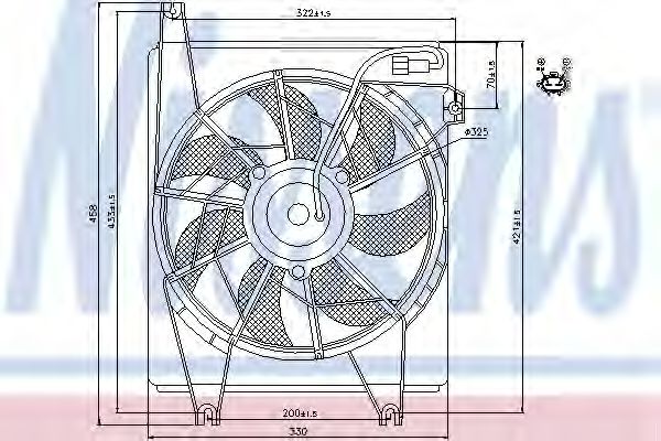 NISSENS 85623 Вентилятор, конденсатор кондиционера для HYUNDAI (Хендай) NISSENS 85623 Вентилятор, конденсатор кондиционера для HYUNDAI (Хендай)