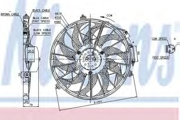 NISSENS 85648 Вентилятор, конденсатор кондиционера для BMW 7 (Бмв 7) NISSENS 85648 Вентилятор, конденсатор кондиционера для BMW 7 (Бмв 7)