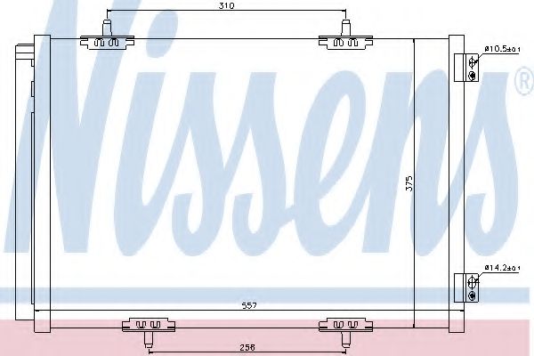 NISSENS 940055 Конденсатор, кондиционер для PEUGEOT (Пежо) NISSENS 940055 Конденсатор, кондиционер для PEUGEOT (Пежо)