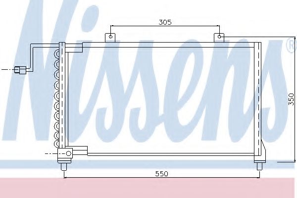 NISSENS 94015 Конденсатор, кондиционер для MAZDA 626 III (Мазда 626 3) NISSENS 94015 Конденсатор, кондиционер для MAZDA 626 III (Мазда 626 3)