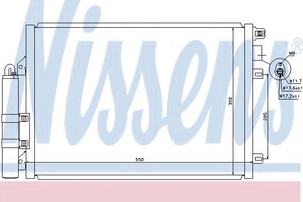 NISSENS 940074 Конденсатор, кондиционер для RENAULT LUTECIA II (Рено Лутэcиа 2) NISSENS 940074 Конденсатор, кондиционер для RENAULT LUTECIA II (Рено Лутэcиа 2)