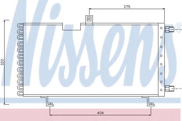 NISSENS 94005 Конденсатор, кондиционер для PEUGEOT (Пежо) NISSENS 94005 Конденсатор, кондиционер для PEUGEOT (Пежо)
