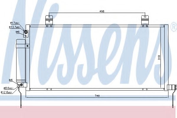 NISSENS 940164 Конденсатор, кондиционер для MITSUBISHI GALANT (Митсубиши/митсубиси Галант) NISSENS 940164 Конденсатор, кондиционер для MITSUBISHI GALANT (Митсубиши/митсубиси Галант)