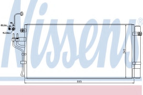 NISSENS 940249 Конденсатор, кондиционер для HYUNDAI (Хендай) NISSENS 940249 Конденсатор, кондиционер для HYUNDAI (Хендай)