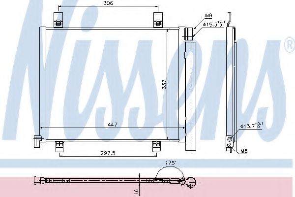 NISSENS 940254 Конденсатор, кондиционер для VOLKSWAGEN UP (Фольксваген Уп) NISSENS 940254 Конденсатор, кондиционер для VOLKSWAGEN UP (Фольксваген Уп)