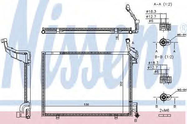 NISSENS 940525 Конденсатор, кондиционер для FORD ECOSPORT (Форд Эcоспорт) NISSENS 940525 Конденсатор, кондиционер для FORD ECOSPORT (Форд Эcоспорт)