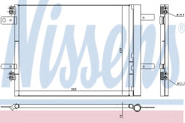 NISSENS 940535 Конденсатор, кондиционер для PEUGEOT 308 SW II (Пежо 308 св 2) NISSENS 940535 Конденсатор, кондиционер для PEUGEOT 308 SW II (Пежо 308 св 2)