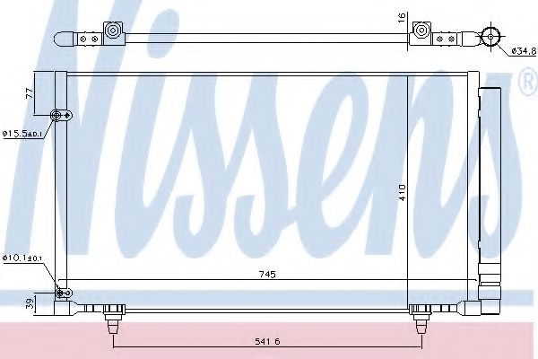 NISSENS 940671 Конденсатор, кондиционер для LEXUS (Лексус) NISSENS 940671 Конденсатор, кондиционер для LEXUS (Лексус)