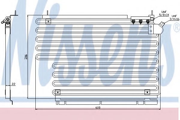 NISSENS 94165 Конденсатор, кондиционер для VOLVO 960 (Вольво 960) NISSENS 94165 Конденсатор, кондиционер для VOLVO 960 (Вольво 960)