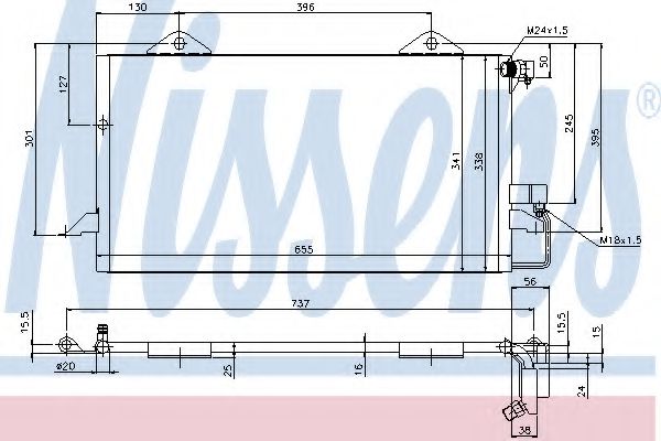 NISSENS 94206 Конденсатор, кондиционер для AUDI 90 (Ауди 90) NISSENS 94206 Конденсатор, кондиционер для AUDI 90 (Ауди 90)
