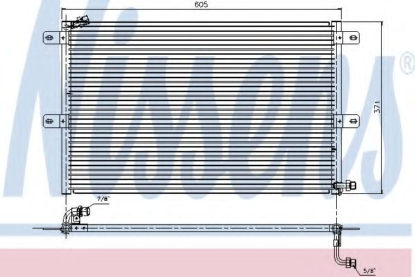NISSENS 94204 Конденсатор, кондиционер для VOLKSWAGEN POLO (Фольксваген Поло) NISSENS 94204 Конденсатор, кондиционер для VOLKSWAGEN POLO (Фольксваген Поло)