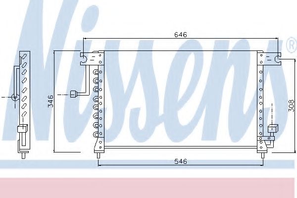 NISSENS 94348 Конденсатор, кондиционер для HYUNDAI EXCEL (Хендай Эxcэл) NISSENS 94348 Конденсатор, кондиционер для HYUNDAI EXCEL (Хендай Эxcэл)