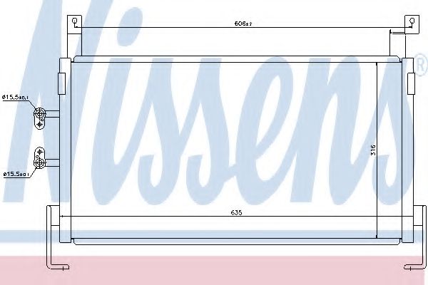 NISSENS 94467 Конденсатор, кондиционер для CHRYSLER NEON II (Крайслер Нэон 2) NISSENS 94467 Конденсатор, кондиционер для CHRYSLER NEON II (Крайслер Нэон 2)