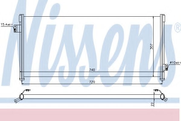 NISSENS 94509 Конденсатор, кондиционер для SUBARU LEGACY II (Субару Легаси 2) NISSENS 94509 Конденсатор, кондиционер для SUBARU LEGACY II (Субару Легаси 2)