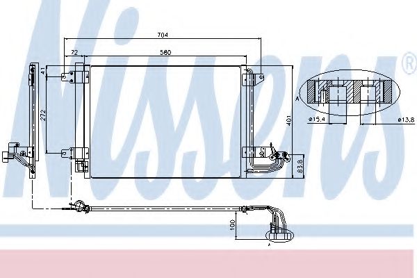 NISSENS 94684 Конденсатор, кондиционер для AUDI TT (Ауди Тт) NISSENS 94684 Конденсатор, кондиционер для AUDI TT (Ауди Тт)