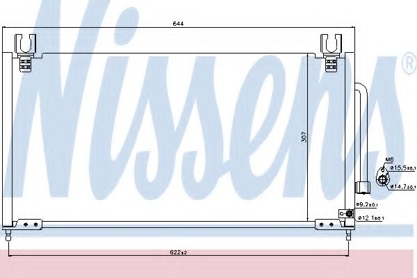 NISSENS 94704 Конденсатор, кондиционер для MAZDA 323 C IV (Мазда 323 c иv) NISSENS 94704 Конденсатор, кондиционер для MAZDA 323 C IV (Мазда 323 c иv)