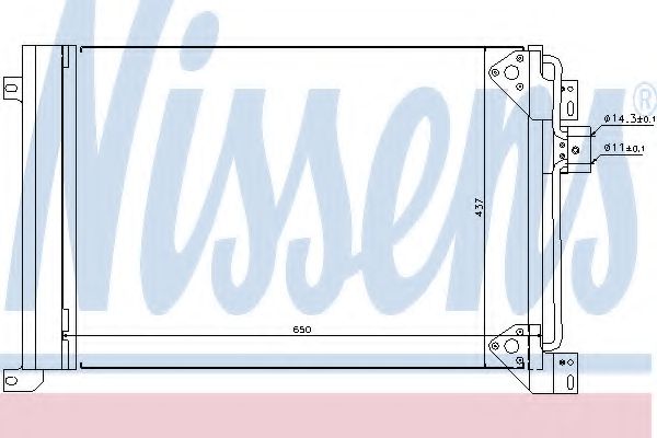 NISSENS 94713 Конденсатор, кондиционер для IVECO TRAKKER (Ивеко Траккэр) NISSENS 94713 Конденсатор, кондиционер для IVECO TRAKKER (Ивеко Траккэр)