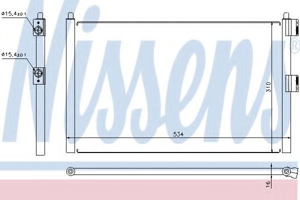 NISSENS 94728 Конденсатор, кондиционер для FIAT IDEA (Фиат Идэа) NISSENS 94728 Конденсатор, кондиционер для FIAT IDEA (Фиат Идэа)