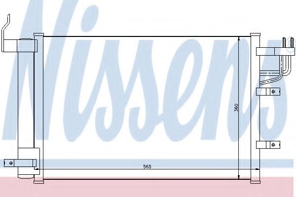 NISSENS 94812 Конденсатор, кондиционер для KIA CERATO (Киа Cэрато) NISSENS 94812 Конденсатор, кондиционер для KIA CERATO (Киа Cэрато)