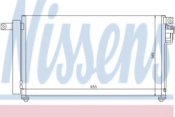 NISSENS 94814 Конденсатор, кондиционер для KIA RIO II (Киа Рио 2) NISSENS 94814 Конденсатор, кондиционер для KIA RIO II (Киа Рио 2)
