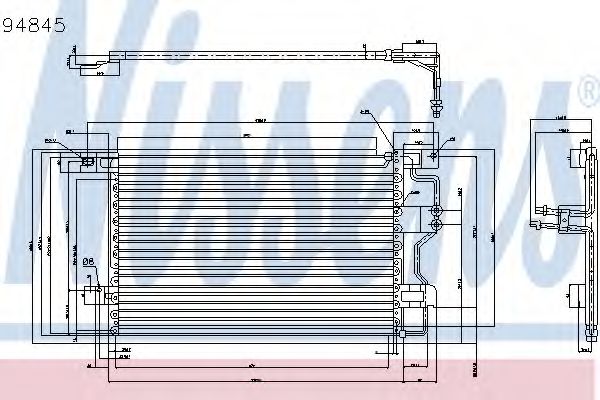 NISSENS 94845 Конденсатор, кондиционер для MERCURY (Меркурий) NISSENS 94845 Конденсатор, кондиционер для MERCURY (Меркурий)
