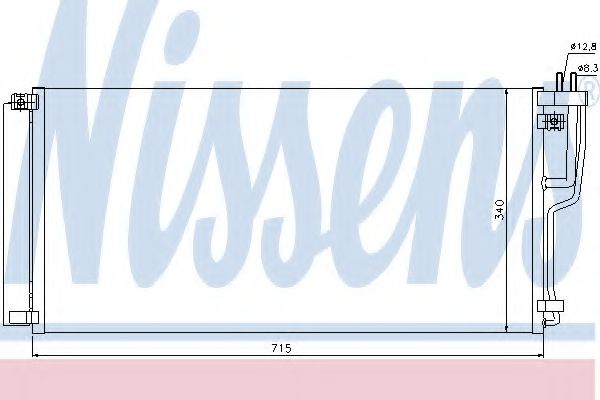 NISSENS 94896 Конденсатор, кондиционер для HYUNDAI (Хендай) NISSENS 94896 Конденсатор, кондиционер для HYUNDAI (Хендай)