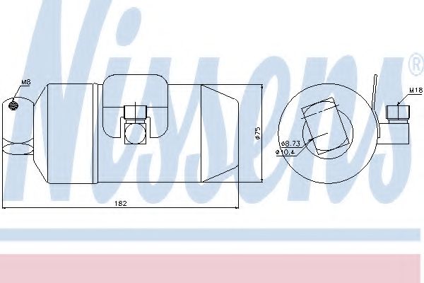 NISSENS 95027 Осушитель, кондиционер для OPEL ASTRA F (Опель Астра ф) NISSENS 95027 Осушитель, кондиционер для OPEL ASTRA F (Опель Астра ф)