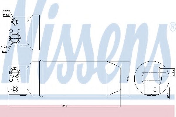 NISSENS 95113 Осушитель, кондиционер для SCANIA 4 (Сканиа 4) NISSENS 95113 Осушитель, кондиционер для SCANIA 4 (Сканиа 4)