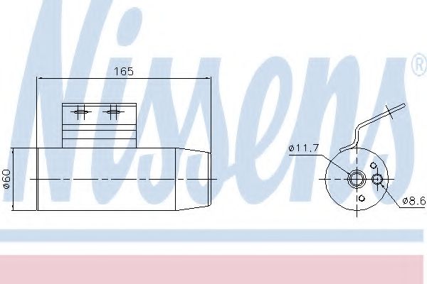 NISSENS 95124 Осушитель, кондиционер для DODGE CARAVAN (Додж Караван) NISSENS 95124 Осушитель, кондиционер для DODGE CARAVAN (Додж Караван)