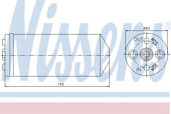 NISSENS 95056 Осушитель, кондиционер для NISSAN PRIMERA (Ниссан Примера) NISSENS 95056 Осушитель, кондиционер для NISSAN PRIMERA (Ниссан Примера)