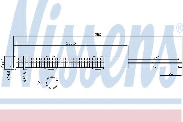 NISSENS 95359 Осушитель, кондиционер для AUDI Q7 (Ауди Кью 7) NISSENS 95359 Осушитель, кондиционер для AUDI Q7 (Ауди Кью 7)